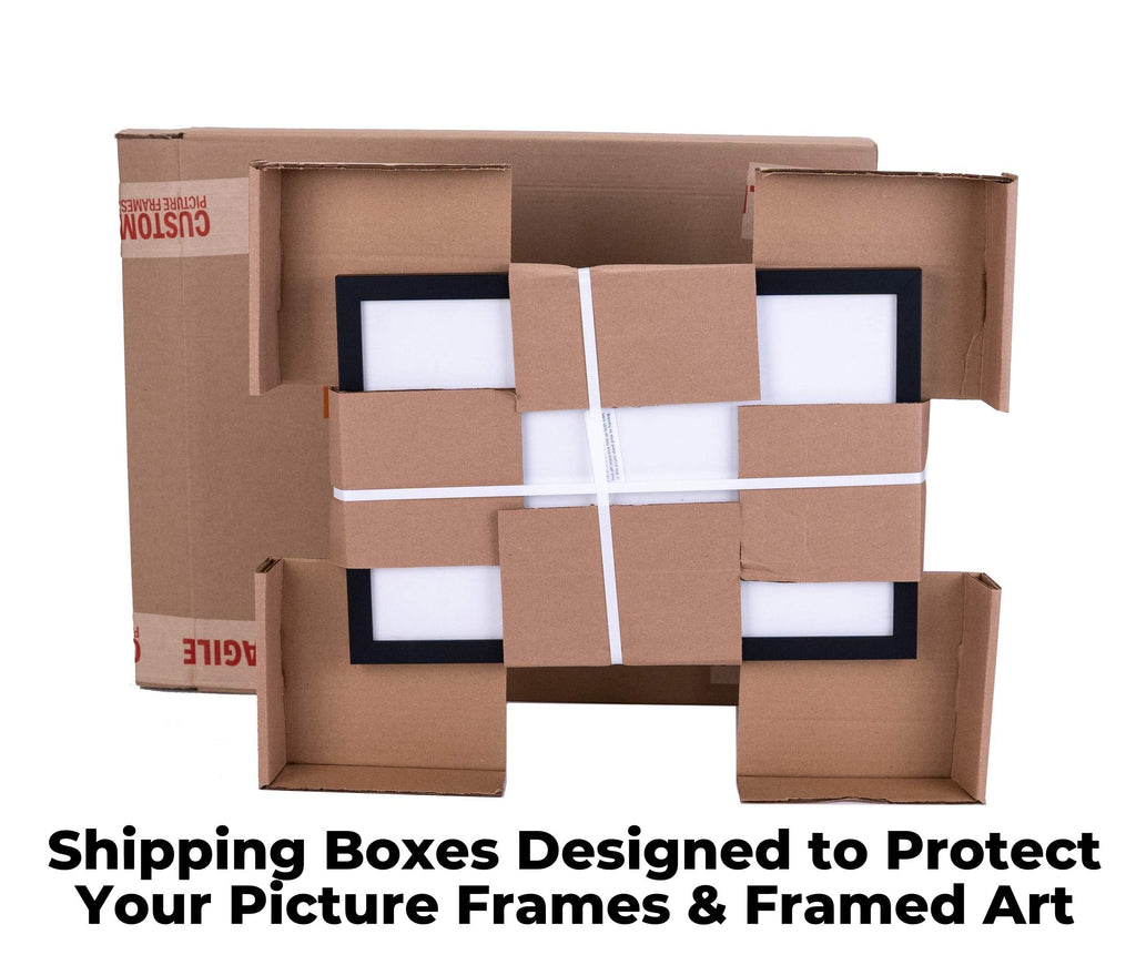 26X38 Frame Black Picture Frame - Complete Modern Photo Frame Includes Uv Acrylic Shatter Guard Front, Acid Free Foam Backing Bo
