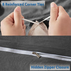 Nestl Twin Duvet Cover Set - Soft Prewashed Grey Duvet Cover Twin/Twin Xl, 2 Piece, With Zipper Closure, 1 Duvet Cover 68X90 Inches And 1 Pillow Sham - No Comforter