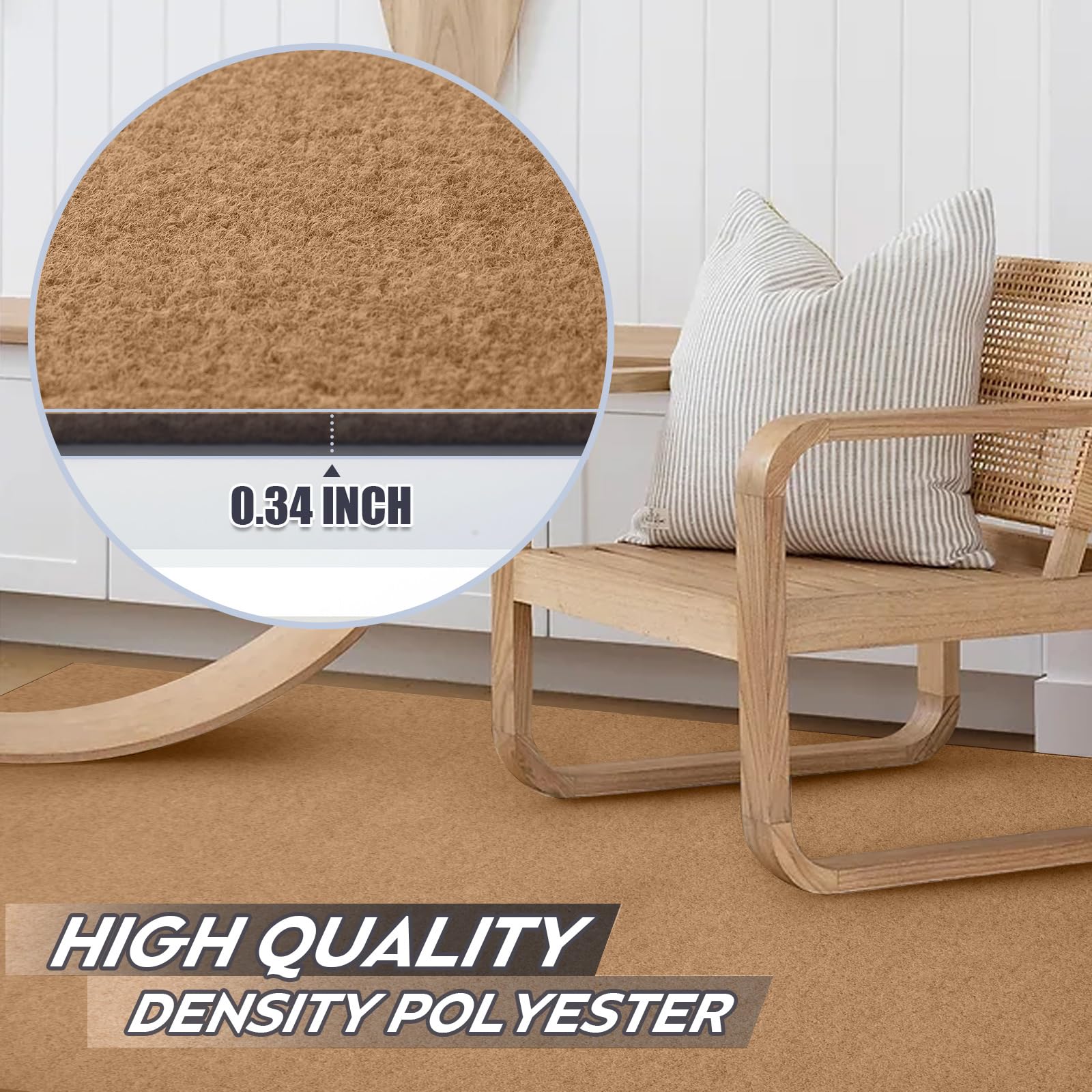 Gotohipi Runner Rug 6X37 Indoor Outdoor Utility Carpet,Area Rugs With Non Slip Rubber Backing For Hallway Kitchen Entryway Balco