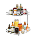 Parage Stainless Steel Kitchen Rack 2 Tier, Multipurpose Storage Rack Organizer, Corner Stand For Kitchen, Vegetable Stand Shelf