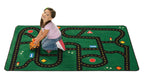 Carpets For Kids Kid$Value 48.22 Go-Go Driving Play Rug 4Ft X 6Ft Rectangle Green