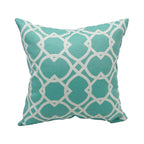 Blazing Needles Outdoor Geometric Throw Pillow, 17", Elipse Pool 2 Count