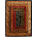 Home Dynamix Royalty Vega Contemporary Geometric Area Rug, Black/Brown, 78x104