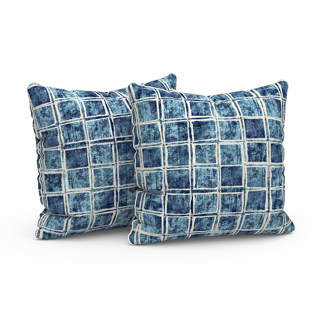 Lvtxiii Set Of 2 Patio Throw Pillows 20'X20' Fade Resistant Outdoor Throw Pillows With Inserts, Fluffy Decorative Garden Toss