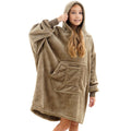 Redess Blanket Hoodie Sweatshirt, Wearable Blanket Oversized Sherpa With Sleeves And Giant Pocket, Cozy Hoodie For Adult Kids