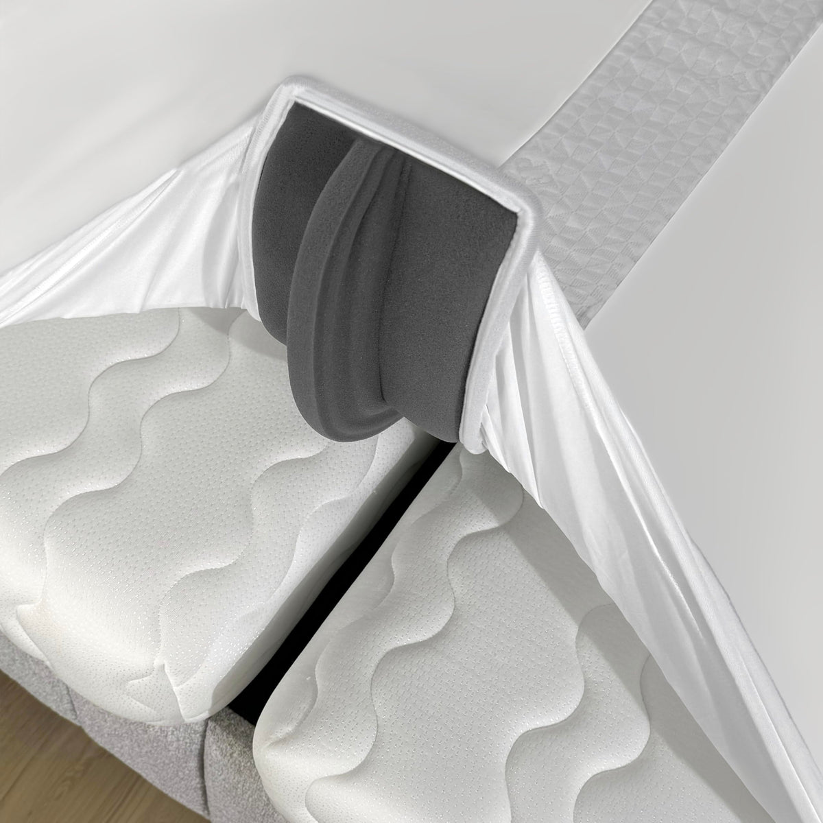 Ephedora 3-In-1 Fitted Sheet Attached Bed Bridge Twin (Xl) To King Converter Kit With Sheet Strap Set | Split King Gap Filler Fo