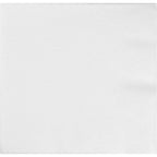 Creative Converting 613272 24 Count Form & Function Better Than Linen Beverage Napkins, Any, White