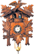 Alexander Taron Importer 930Qpt Engstler Battery-Operated Clock-Mini Size-9.75" H X 7" W X 3.75" D, Brown