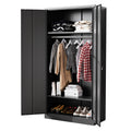 BYNSOE Metal Storage Cabinet 72 Metal Locker with Locking Metal Storage Locker with Hanging Rod for Office Hospital Require As