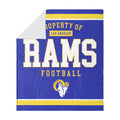 Foco Los Angeles Rams Nfl Team Property Of Sherpa Fleece Blanket