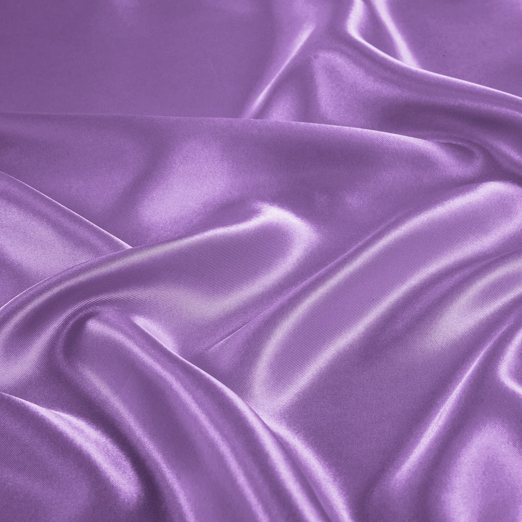 Treely Satin Bed Sheets 6 Piece,Hotel Luxury Silky Queen Sheet Set With Deep Pocket, Fitted Sheet - Purple Queen Size Satin Shee