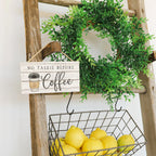 Simply Said, Inc Petite Hanging Accents Coffee Sign - No Talkie Before Coffee - 6.5 X 3.5 Inch Wood Sign - Cute Coffee Decor - F