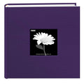 Fabric Frame Cover Photo Album 200 Pockets Hold 4x6 Photos, Grape Purple