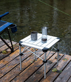 iClimb Camping Table IC719-720-721 Aluminum Silver Small