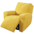 vctops 4 Pieces Geometric Jacquard Plush Recliner Slipcovers Soft Fuzzy Fluffy Sofa Couch Cover Anti-Slip Furniture Protector wi