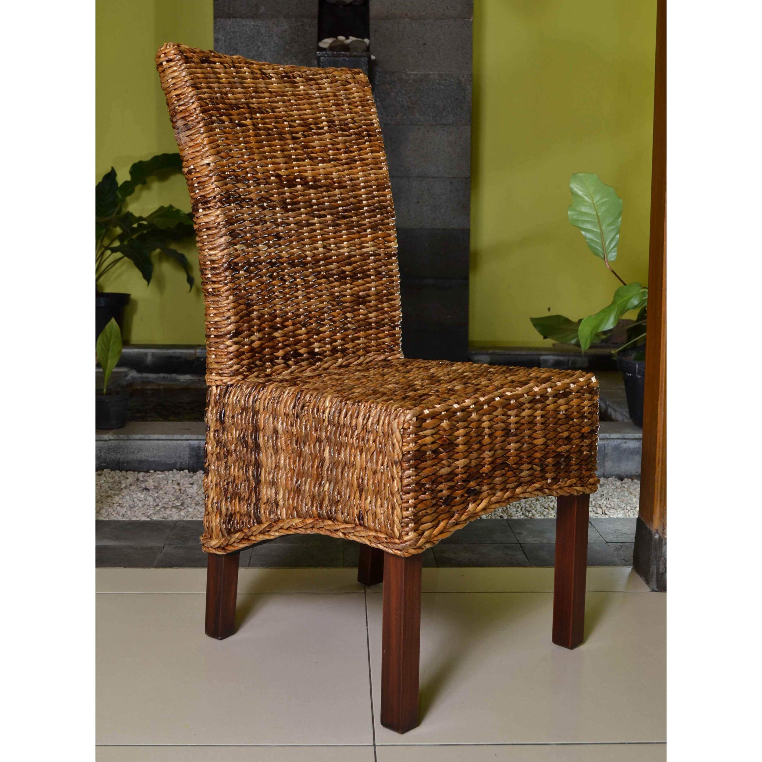 International Caravan Furniture Piece Set Of Two Arizona Abaca Dining Chairs