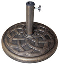 Us Weight - Cast Stone Patio Umbrella Base, 26Lb Adjustable Outdoor Umbrellas For Patio With Base, Durable And Weather-Resistant