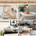 Goodpick Small Woven Basket, Basket For Organizing, Dog Basket, Storage Basket With Handles, Gift Basket Cute Basket For Decor 1