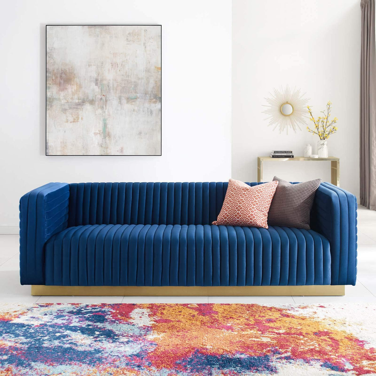 Modway Charisma Sectional, Navy