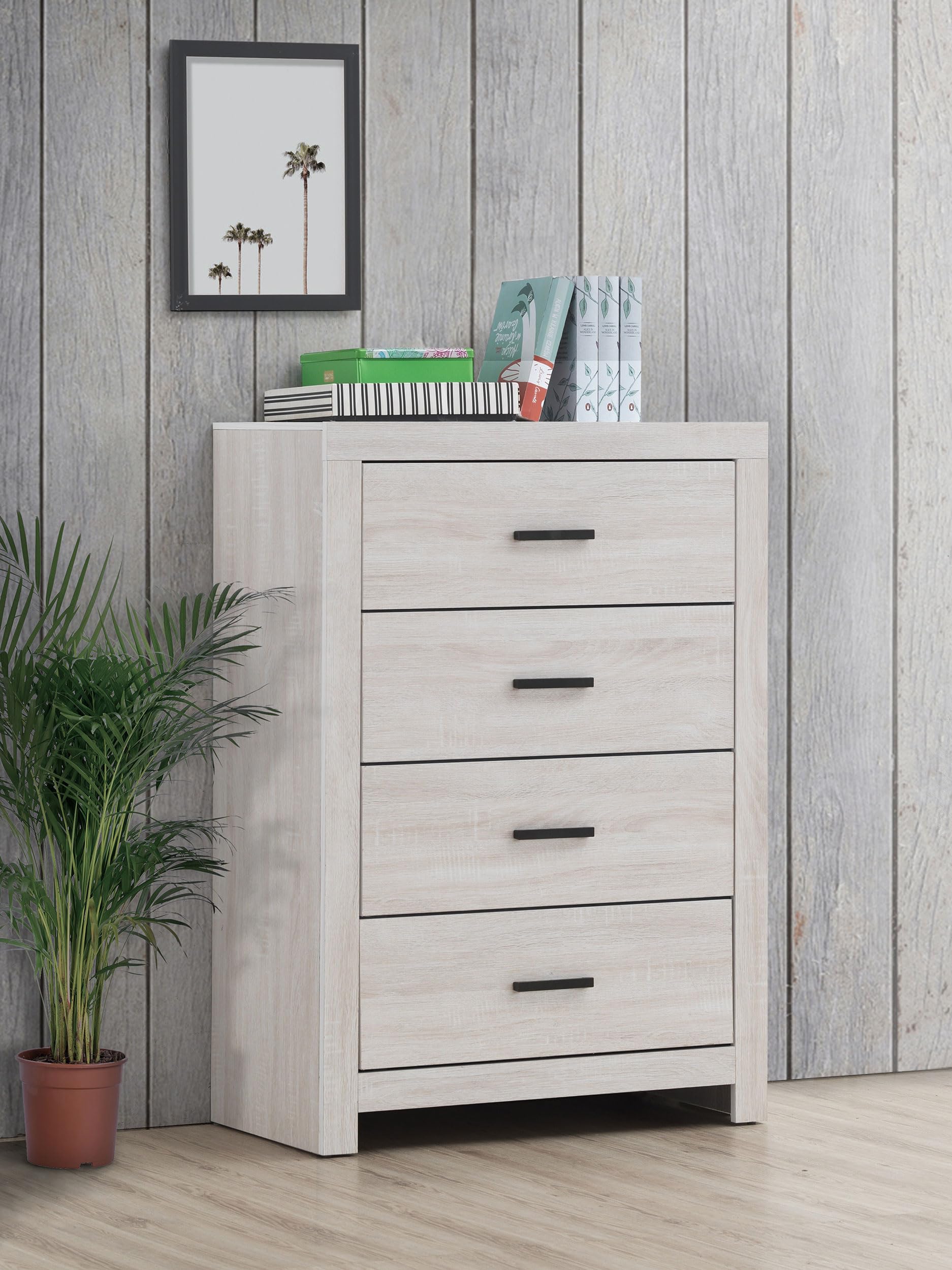 Coaster Brantford Chest, Coastal White