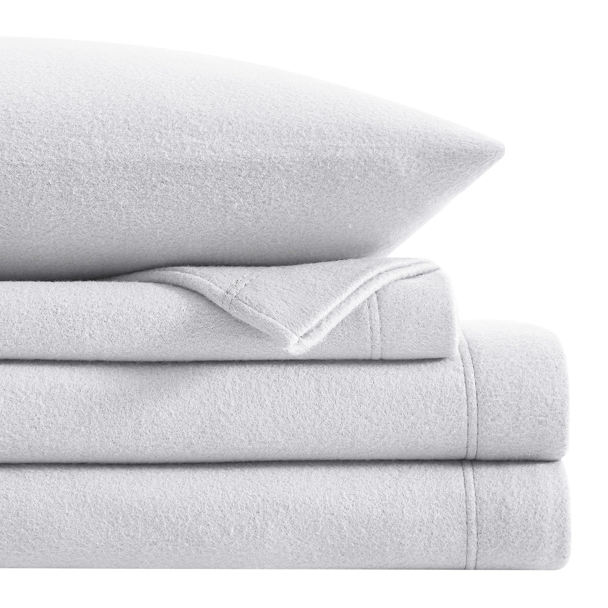 Softan Full Micro Fleece Sheets Set, 4-Piece Full Size Bed Sheet Set, Plush Velvet Fleece Sheet Set With 15' Deep Pocket Fitted