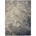 Nourison Passion Charcoal/Ivory 5'3'' x 7'3'' Area-Rug, Modern, Abstract, Easy-Cleaning, Non Shedding, Bed Room, Living Room, Di