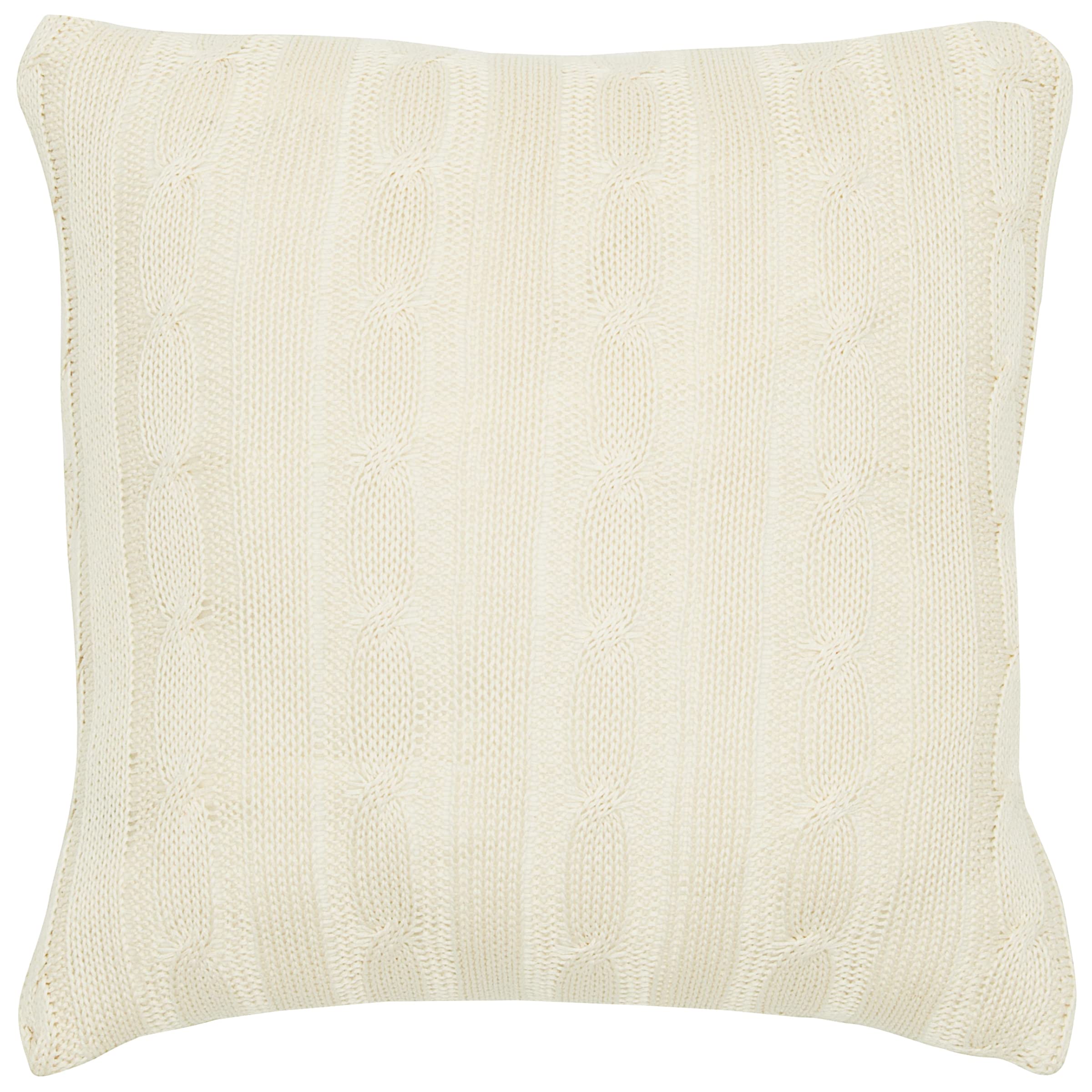 Rizzy Home | T05066 | 18&quot;x18&quot; White/Neutral/White Decorative Pillow | Down Fill