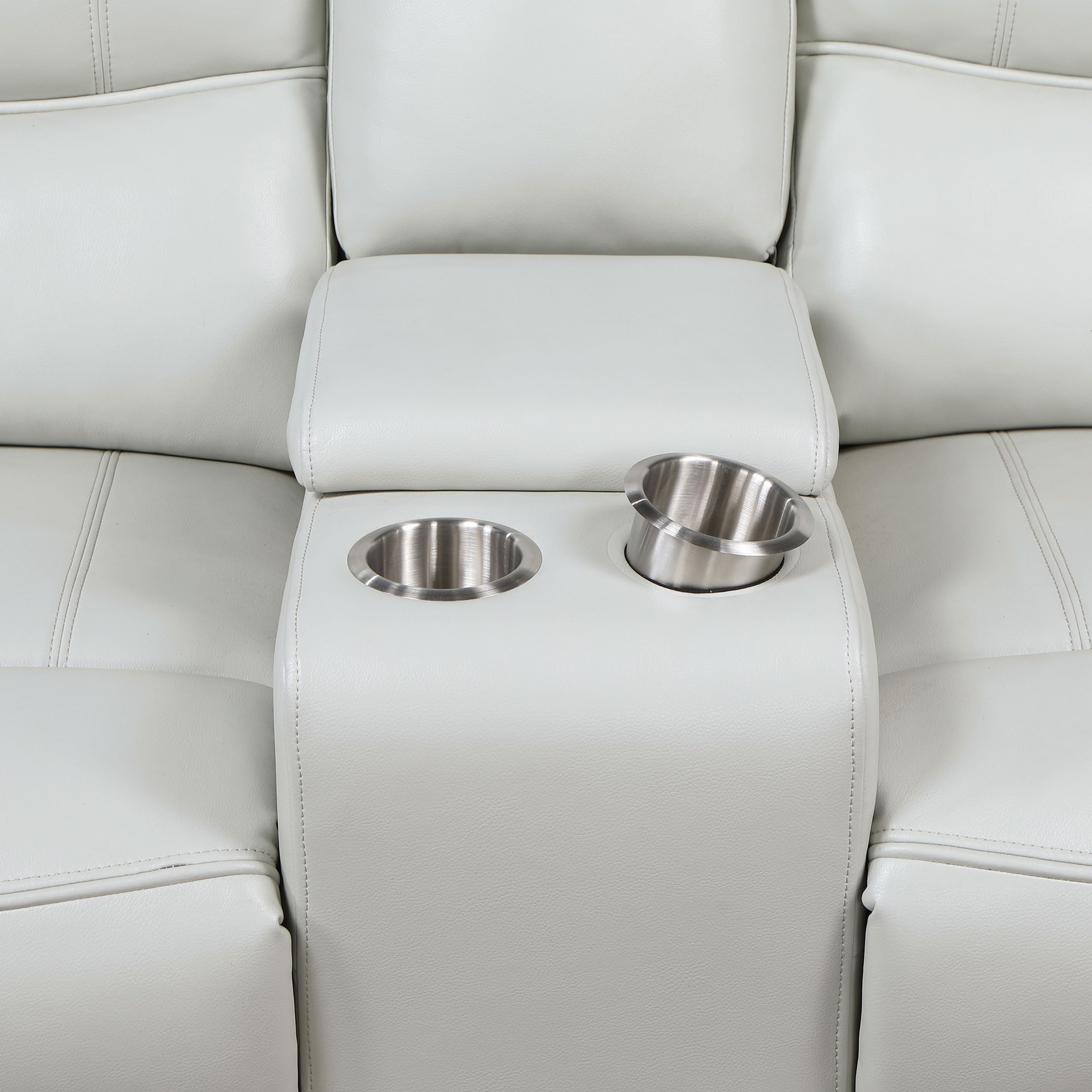 Greenfield Upholstered Power Reclining Loveseat with Console - Thumbnail 3