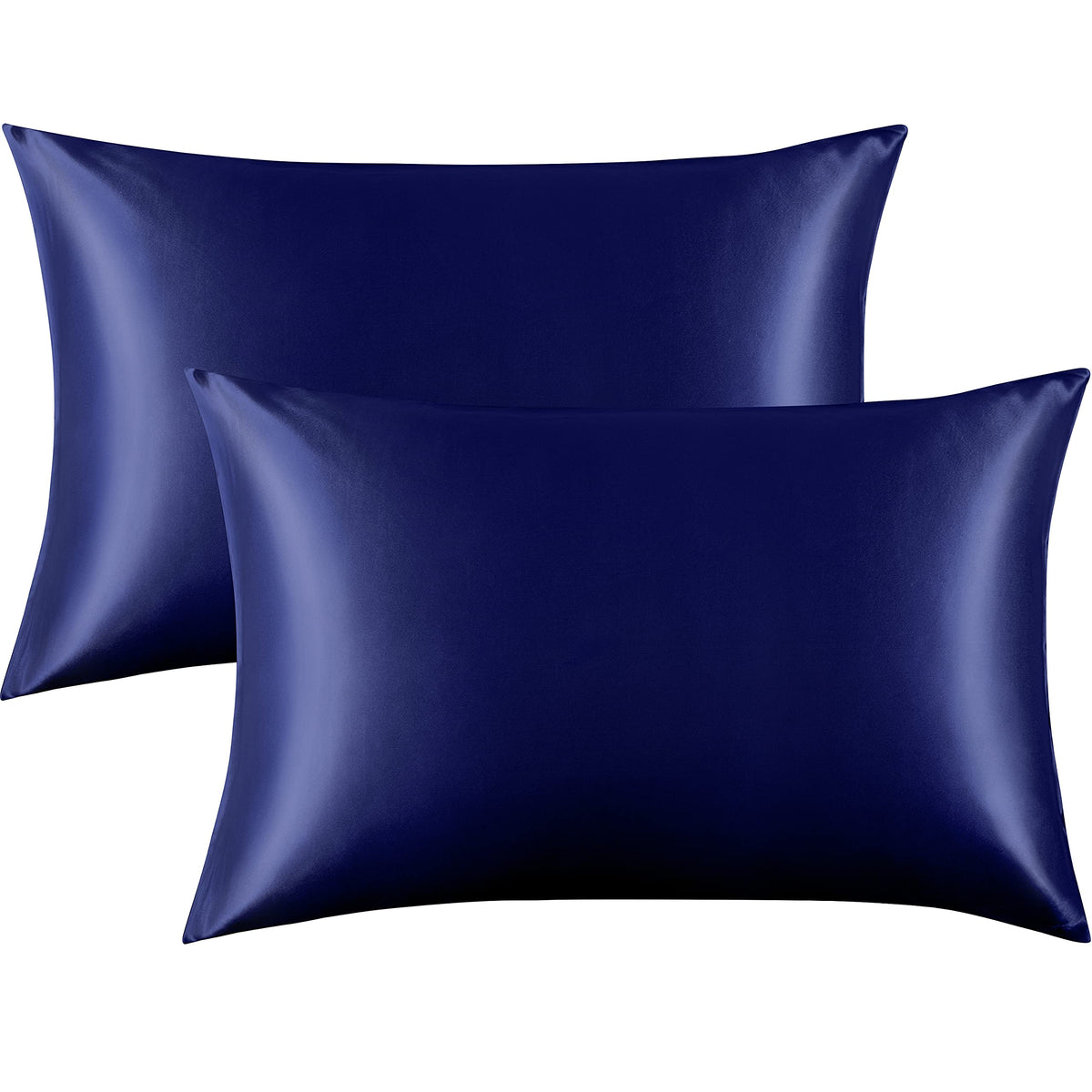 Flxxie 2 Pack Satin Pillowcases For Hair And Skin, Luxury Soft Queen (20X30 Inches) Silky Pillow Cases With Envelope Closure, Na