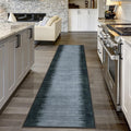 Lahome Modern Washable Runner Rug 2.5x10, Soft Washable Ultra-Thin Non Slip Hallway Runners, Ombre Print Long Home Decor for Kit