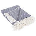 Dii 100% Cotton Basket Weave Throw For Indoor/Outdoor Use Camping Bbq'S Beaches Everyday Blanket, 50 X 60, Woven Stripe