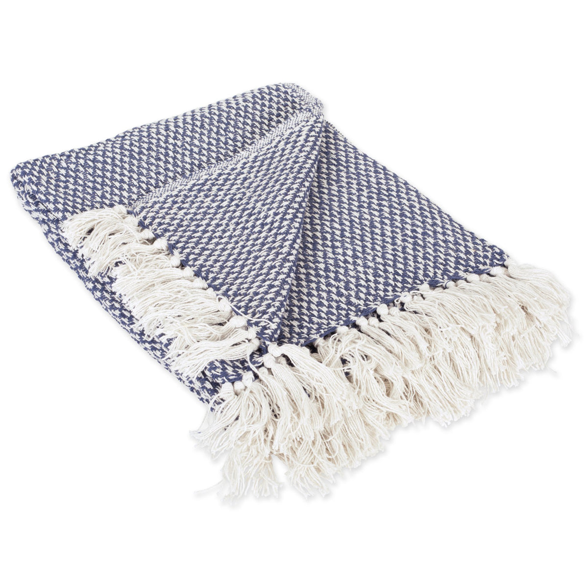 Dii 100% Cotton Basket Weave Throw For Indoor/Outdoor Use Camping Bbq'S Beaches Everyday Blanket, 50 X 60, Woven Stripe