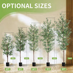 Cetrd Artificial Olive Tree, 6Ft Tall Faux Olive Trees 72In Outdoor Fake Potted Silk Plant With Trunk And Realistic 648 Leaves A