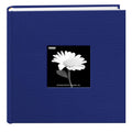 Fabric Frame Cover Photo Album 200 Pockets Hold 4x6 Photos, Cobalt Blue
