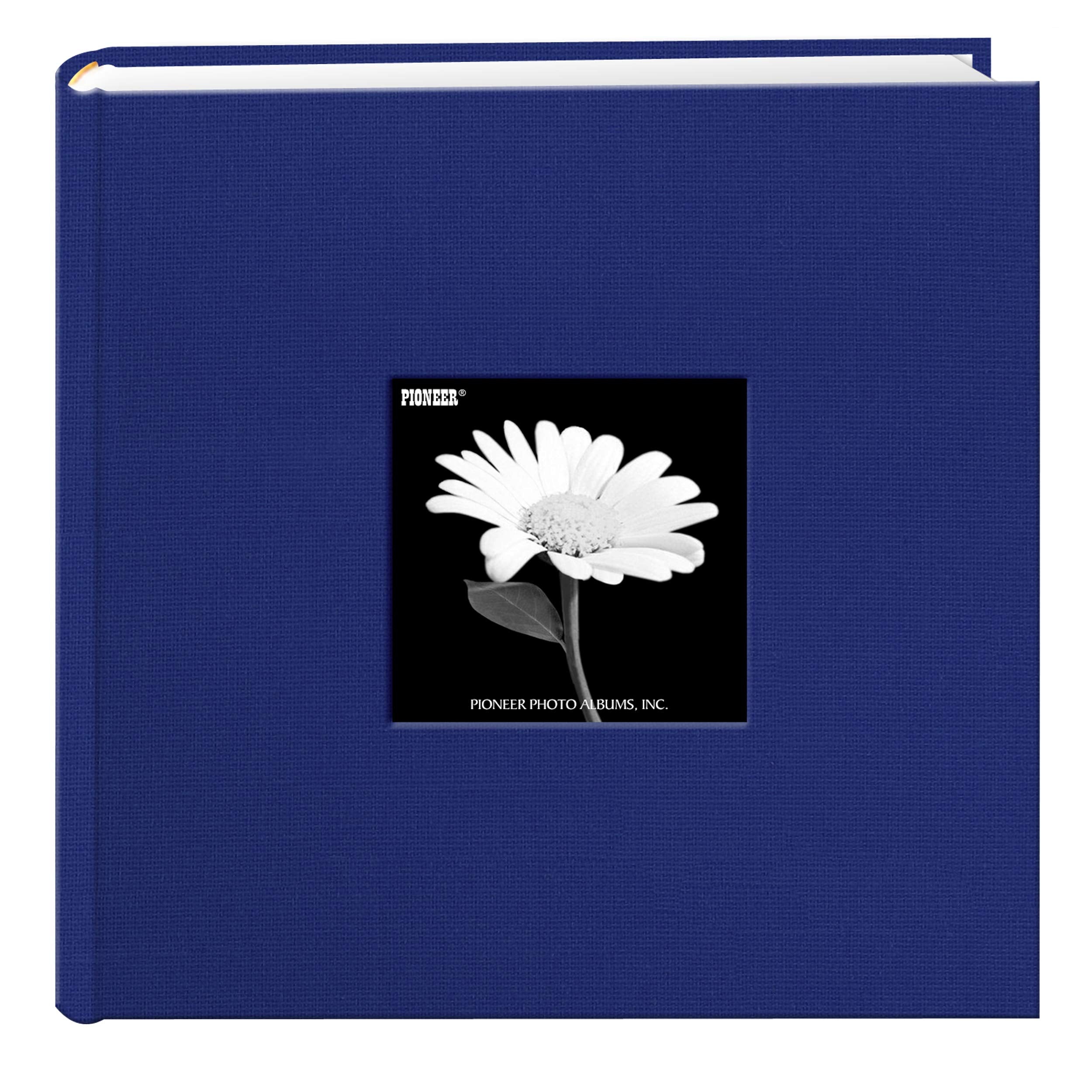 Fabric Frame Cover Photo Album 200 Pockets Hold 4x6 Photos, Cobalt Blue