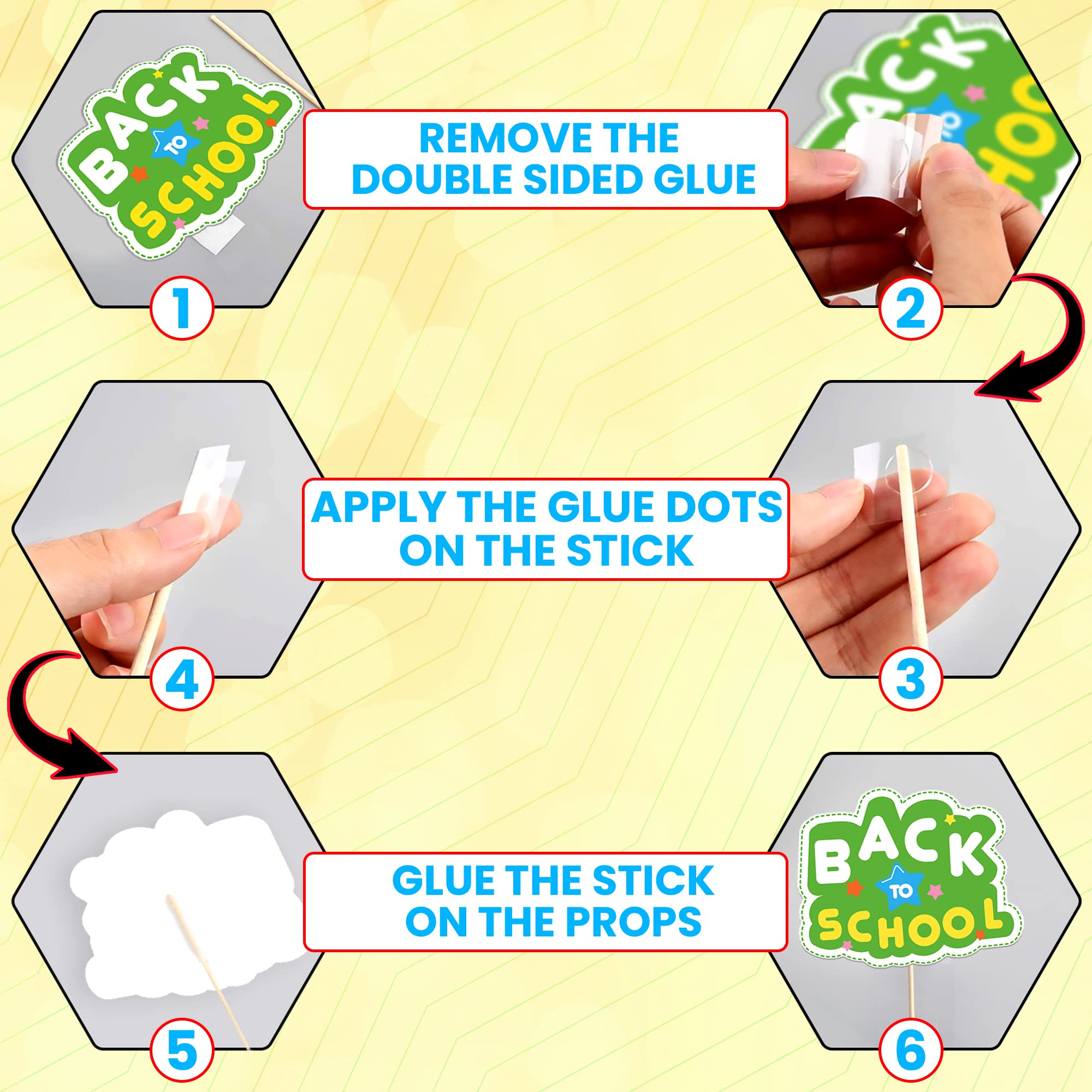 Katchon, Back To School Photo Booth Props - Pack Of 28 | Back To School Photo Props For Back To School Decorations For Classroom