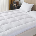 Beivig Breathable Mattress Topper, Soft Plush Full Mattress Pad, Extra Thick Quilted Pillow Top With Fluffy Down Alternative Fil