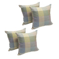 Blazing Needles Square Tapestry Throw Pillow, 17", Vintage Plaid 4 Count