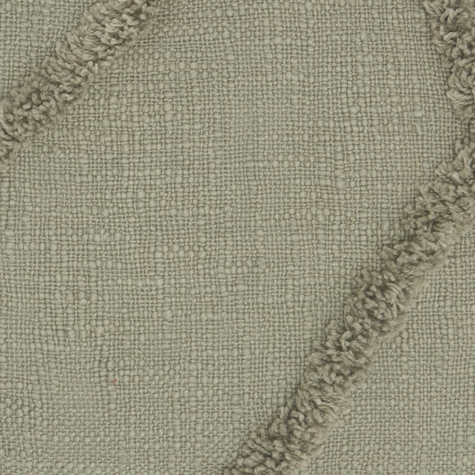 HomeRoots 100% Cotton Boho Chic Sage Textured Lines Throw Pillow