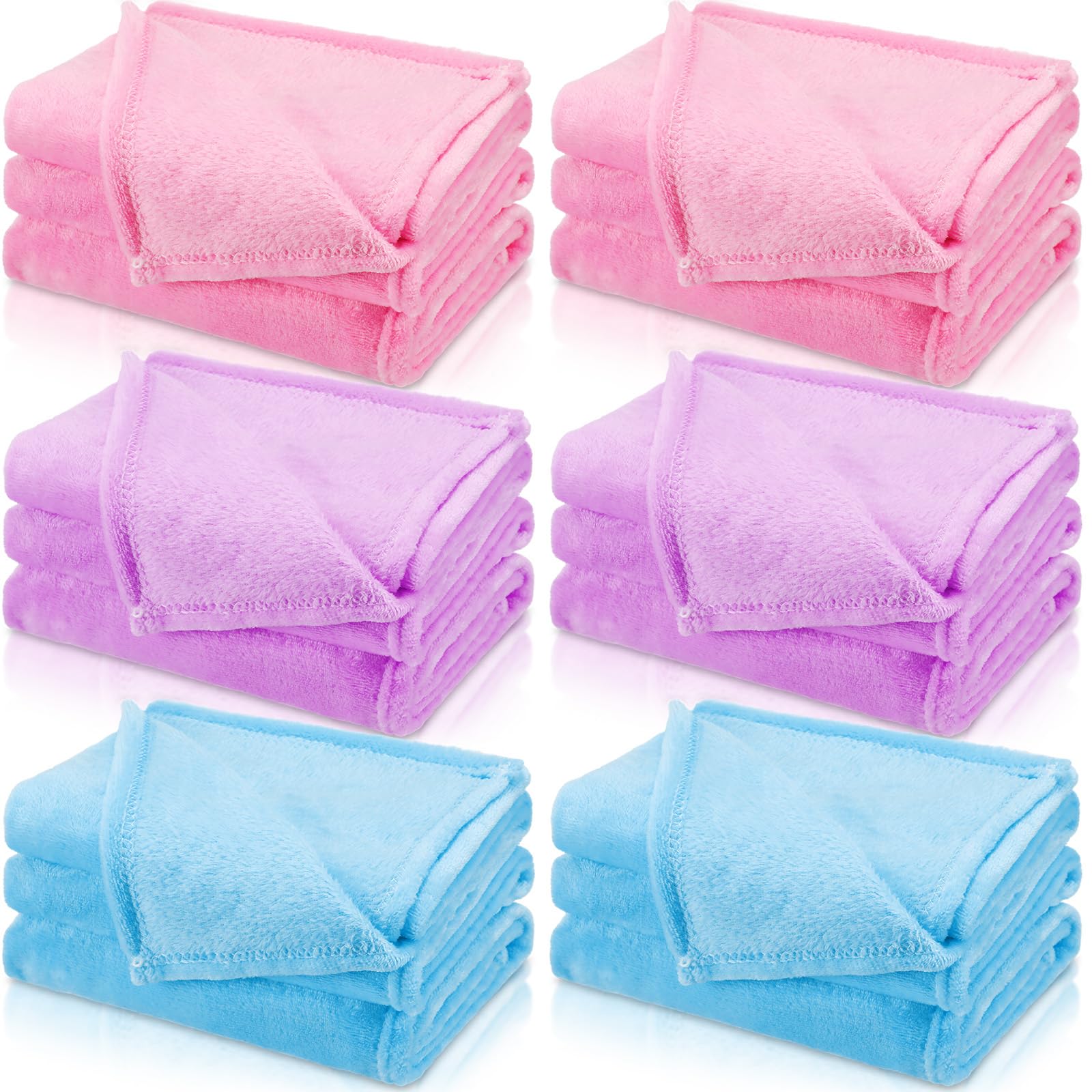 Smoothnovelty 6 Pcs Valentines Day Fleece Sleepover Blankets For Girls Soft Fuzzy Throw Blanket Bulk Warm Flannel Spa Blanket Fo