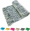 Fashion Throw Shine Collection Sofa Throw Blanket 100% Soft Chenille Lightweight Breathable & Cozy Throw for Living Room, Bed,