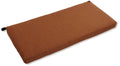 Blazing Needles Outdoor Spun Poly 19-Inch by 42-Inch by 3-1/2-Inch Bench Cushion, Mocha