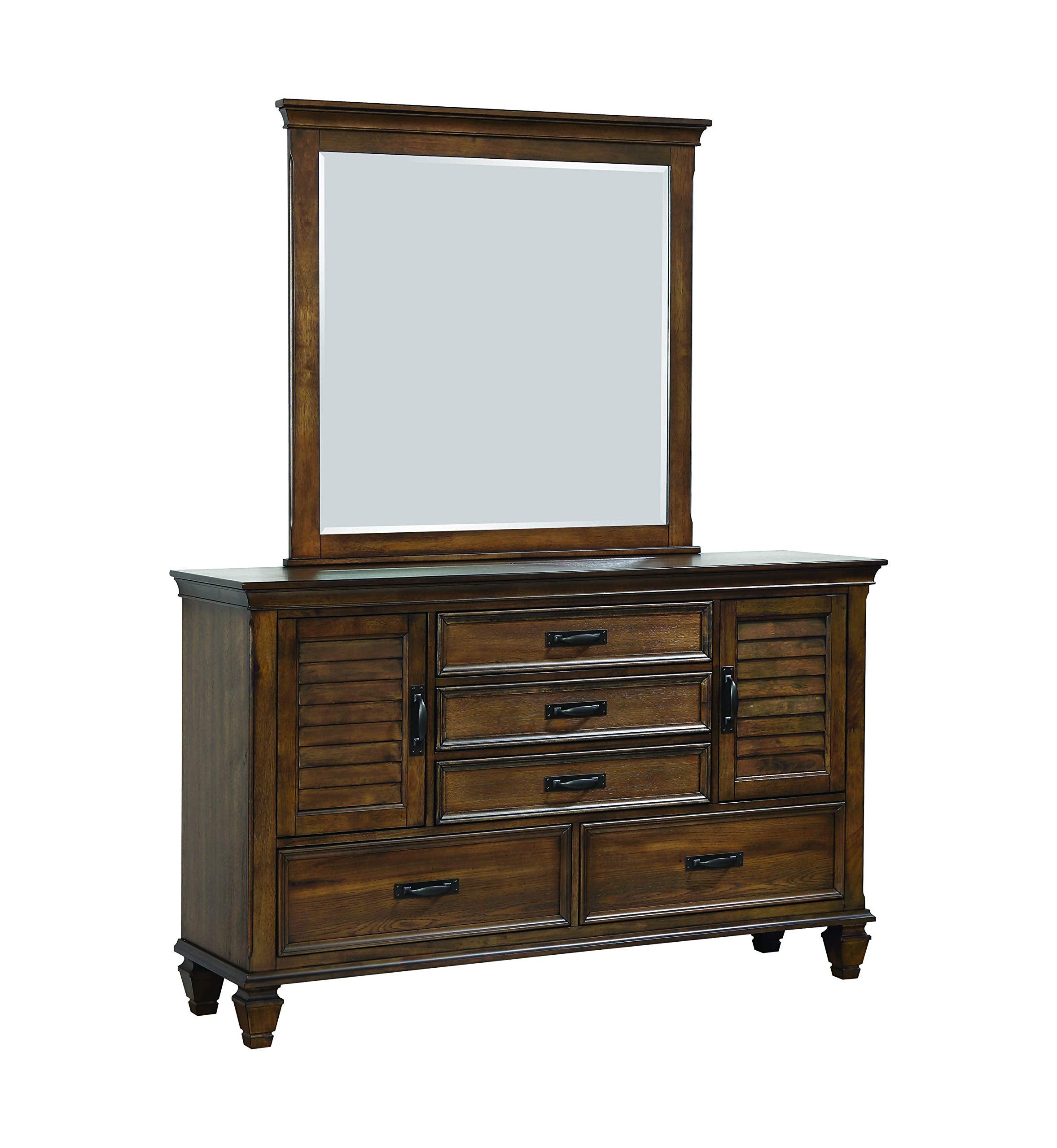Coaster Furniture Dresser Mirror Burnished Oak 200974