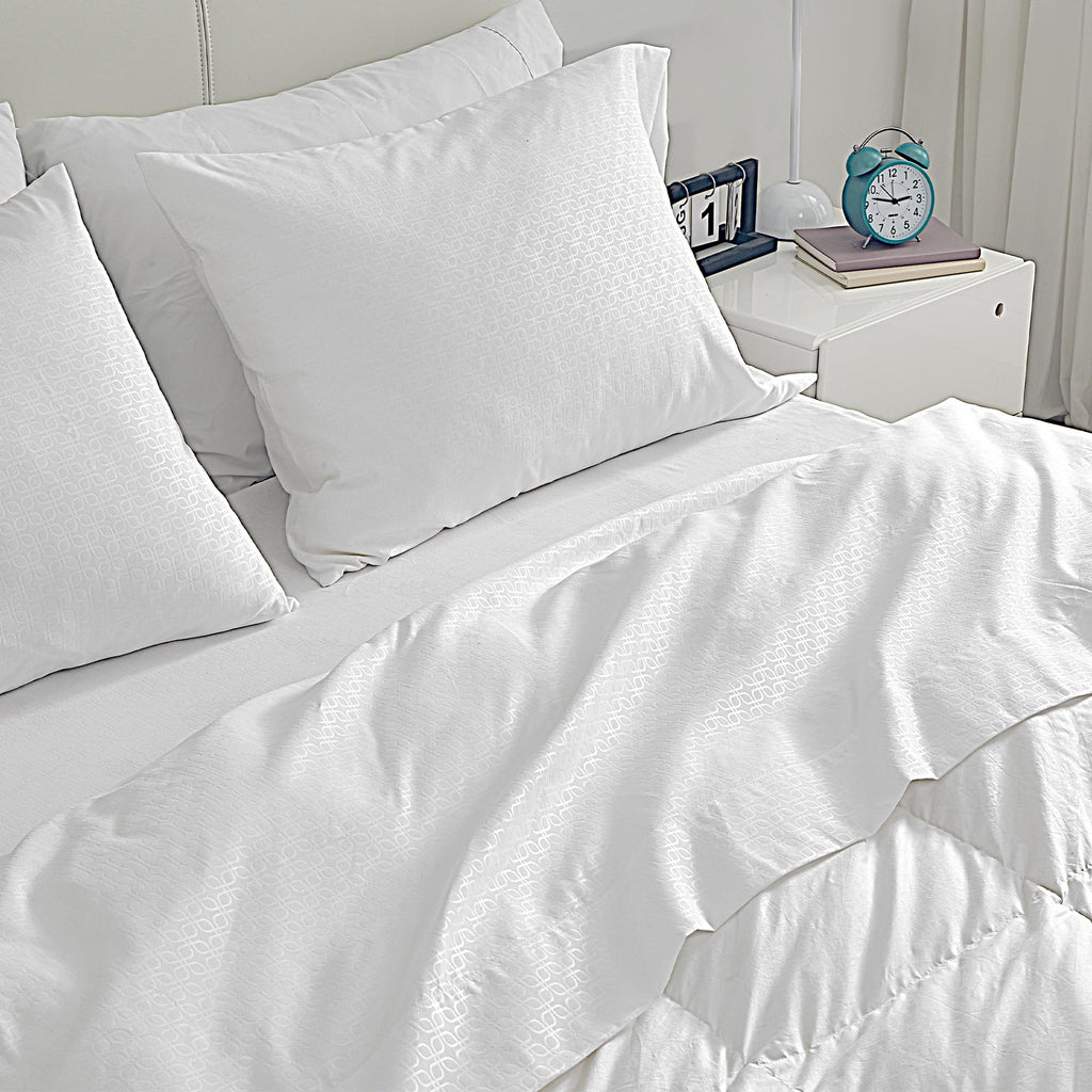 Sleep Zone Bedding Sheet Set, Ultra Soft Microfiber With Extra Deep Pockets, 4 Pieces Comfy Breathable And Cooling Sheet & Pillowcase Sets For Adults (White, King)