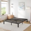 Comasach Queen Bed Frame Heavy Duty,12' High Black Metal Platform Bed Frame,Sturdy Steel Frame,No Box Spring Needed,Noise-Free,Easy Assembly