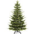 YITAHOME Pre-Lit Aspen Fir Artificial Christmas Tree 6.5ft, Layered Christmas Tree with Crystal Decorations, Noble Holiday Decor