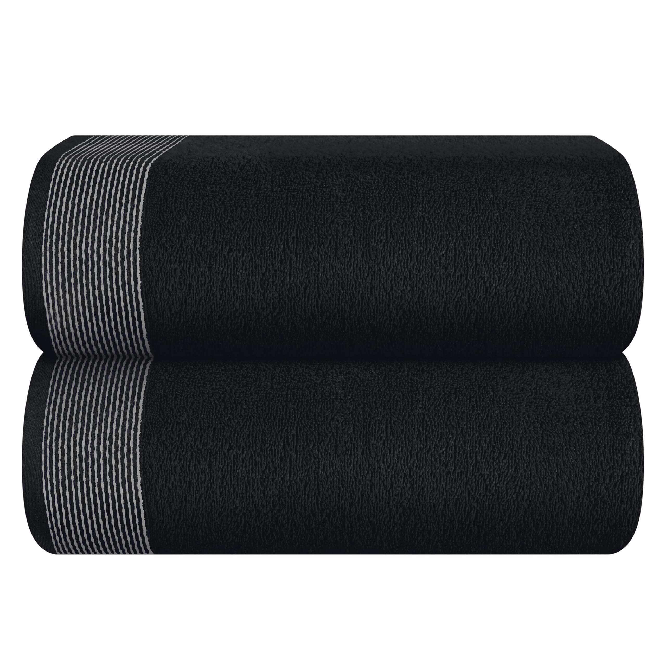 Belizzi Home Cotton 2 Pack Oversized Bath Sheet 35 x 70, Large Bath Sheet, Ultra Absorbent, Compact, Eco-Friendly and 100% Recyc