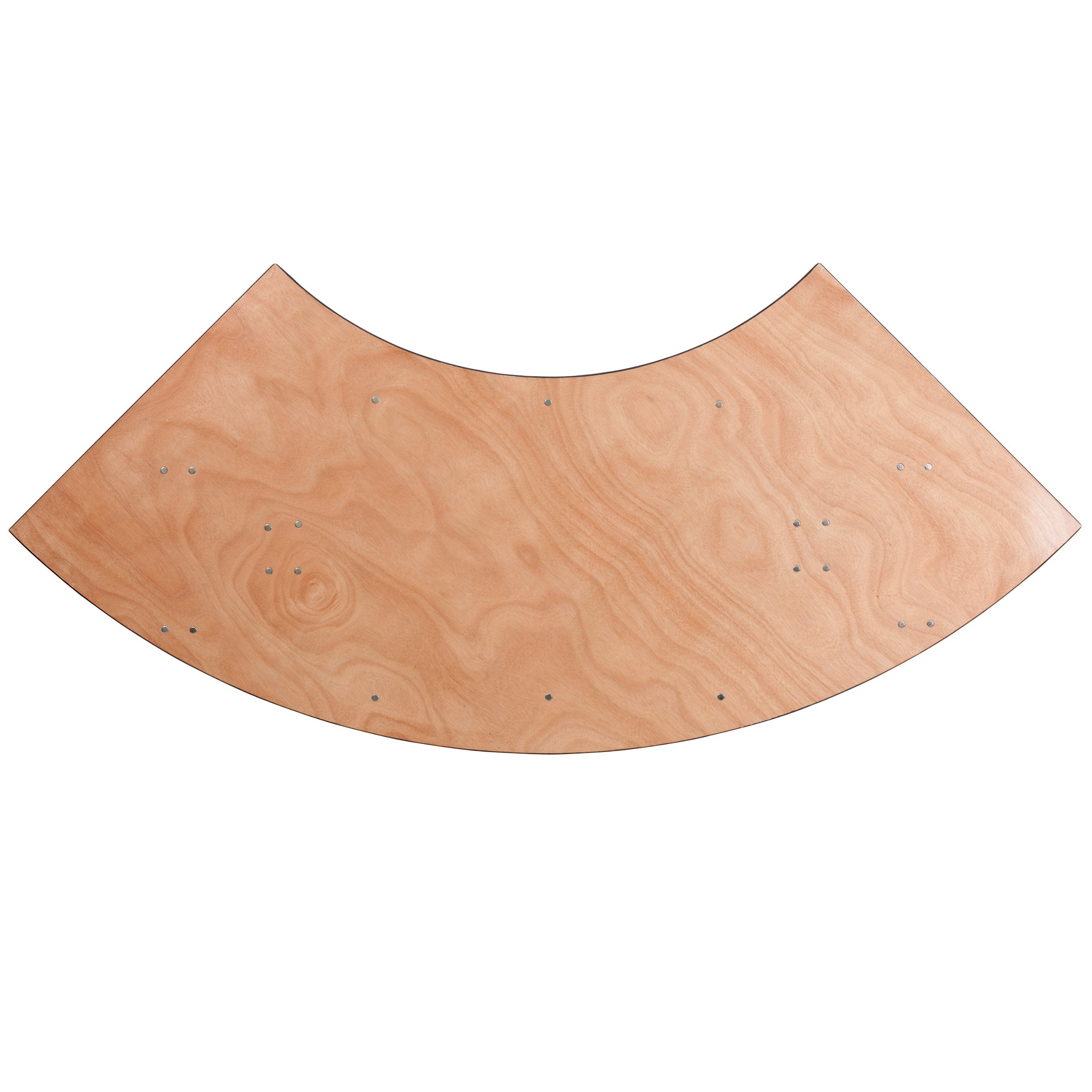 Flash Furniture Ginny 7.25 ft. x 2.5 ft. Serpentine Wood Folding Banquet Table