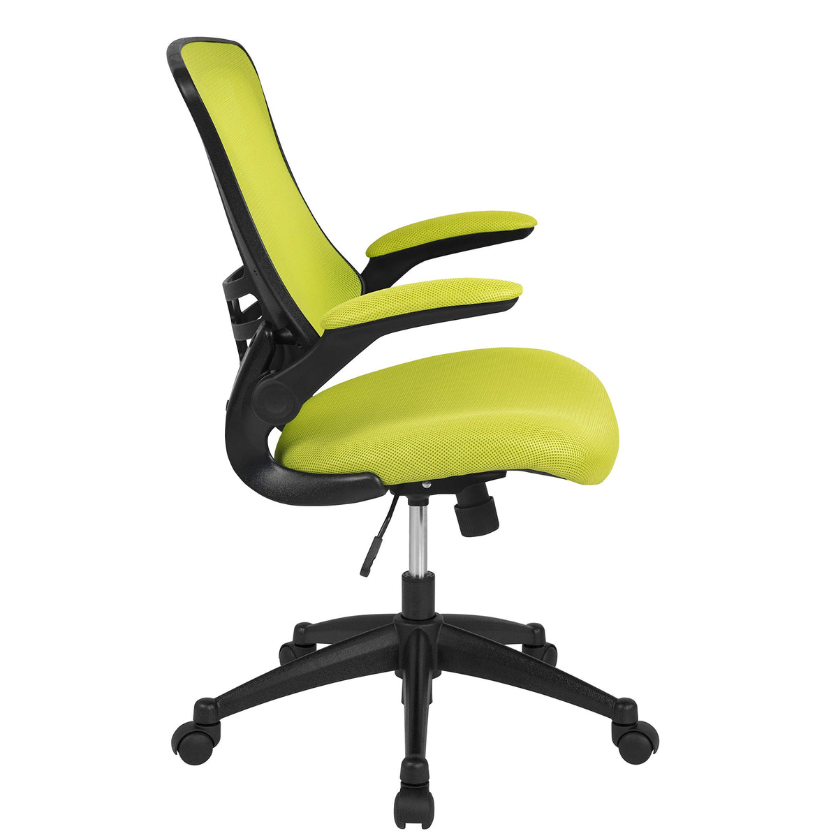 Flash Furniture Kelista Office Chair, Ergonomic, Mid-Back, Green Mesh with Swivel