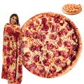 Outivity Pizza Blanket For Adults And Kids, Funny Food Blanket, 71 Inch Soft Throw Blanket Pepperoni Pizza Blanket,Novelty Gifts